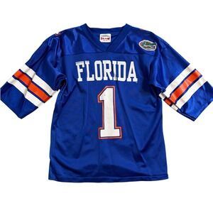Vintage Florida Gators Jersey Blue IZAW Mesh Football Shirt Youth M 10-12 USA